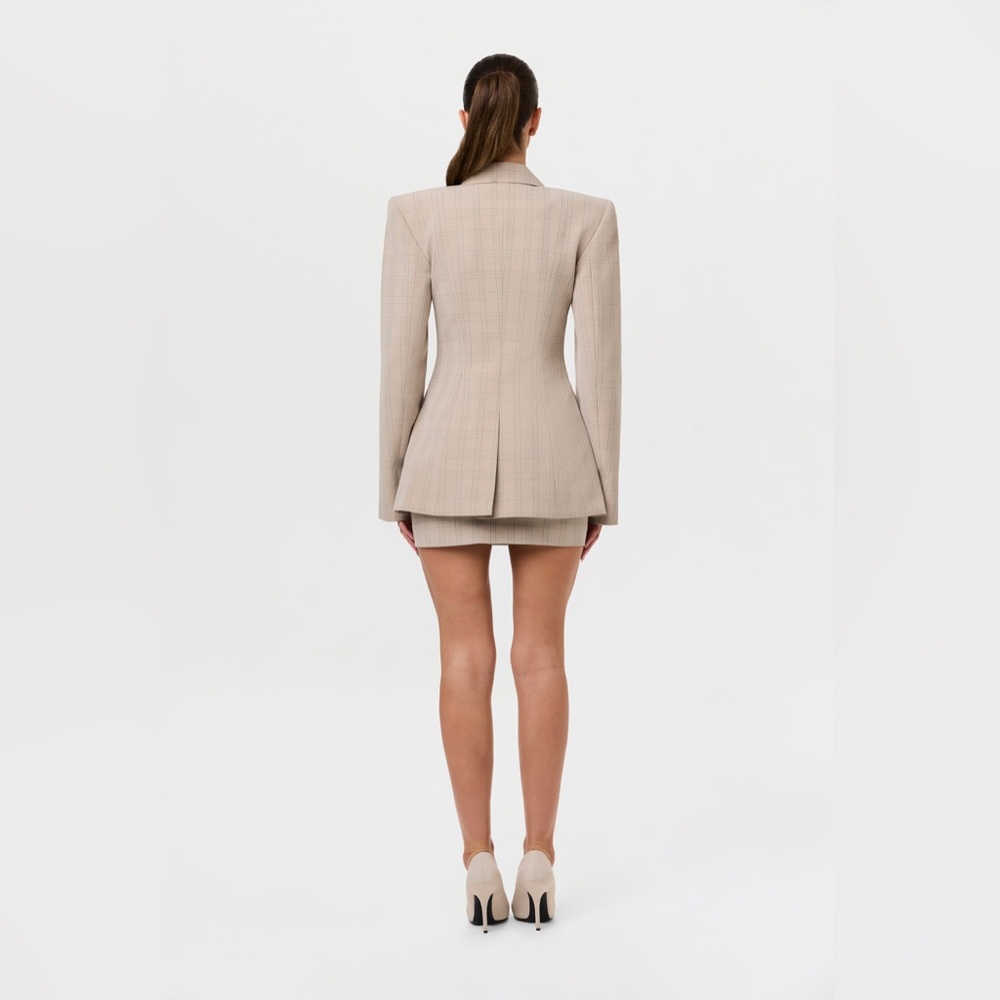 Naked Wardrobe Pattern Suiting Double Breasted Bl… - image 8